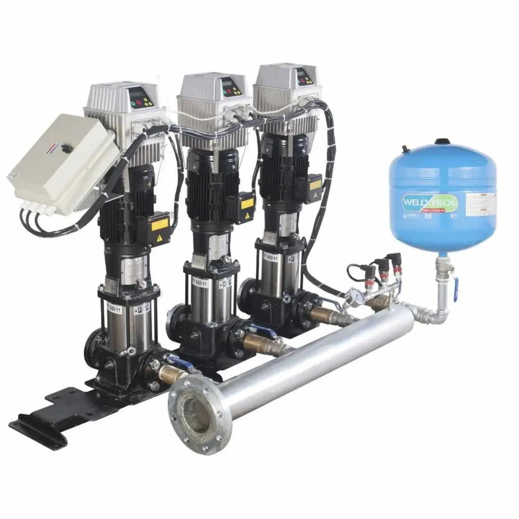 Presurizador múltiple de presión constante HIDROCONTROL Triplex con bombas TX y F-DRIVE