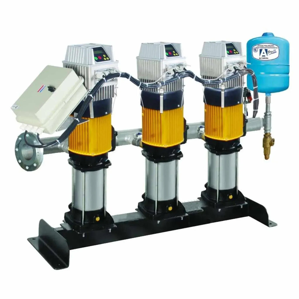Presurizador múltiple de presión constante HIDROCONTROL Triplex con bombas MULTI y F-DRIVE