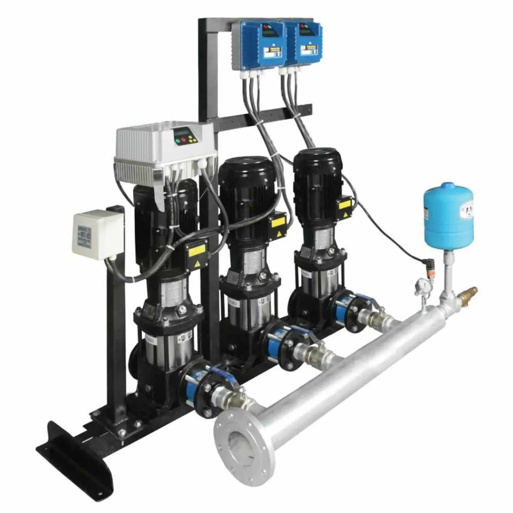 Presurizador múltiple de presión constante HIDROCONTROL Triplex con bombas TX, F-DRIVE y PROCONTROL