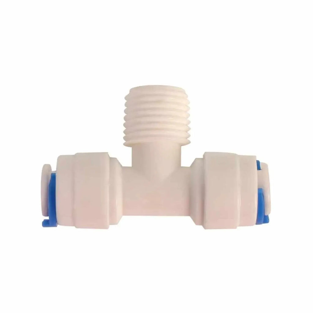 Adaptador tipo "T" para osmosis inversa 100G (T1/4", RM1/4", T1/4") PURIKOR SISTEMA DE ÓSMOSIS INVERSA