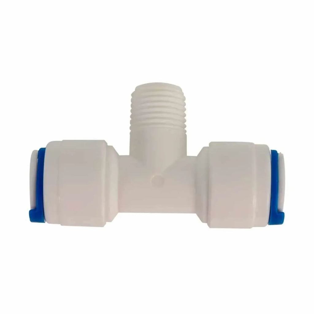 Adaptador tipo "T" para osmosis inversa 400G (T3/8", RM1/4", T3/8") PURIKOR SISTEMA DE ÓSMOSIS INVERSA