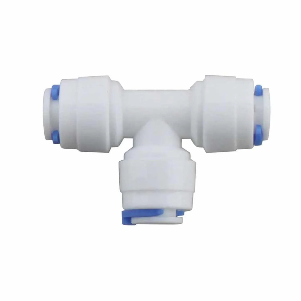 Adaptador tipo "T" para osmosis inversa de 100G (T1/4", T1/4", T1/4") PURIKOR SISTEMA DE ÓSMOSIS INVERSA