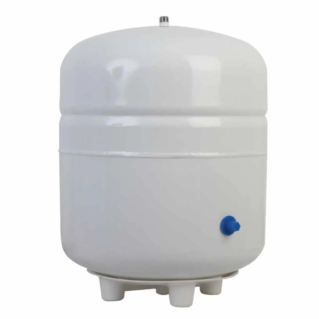 Tanque precargado vertical de diafragma, acero al carbón, 3.2 Gal, para ÓSMOSIS INVERSA, modelos PKRO100-5P, PKRO100-6UVPM PURIKOR SISTEMA DE ÓSMOSIS INVERSA