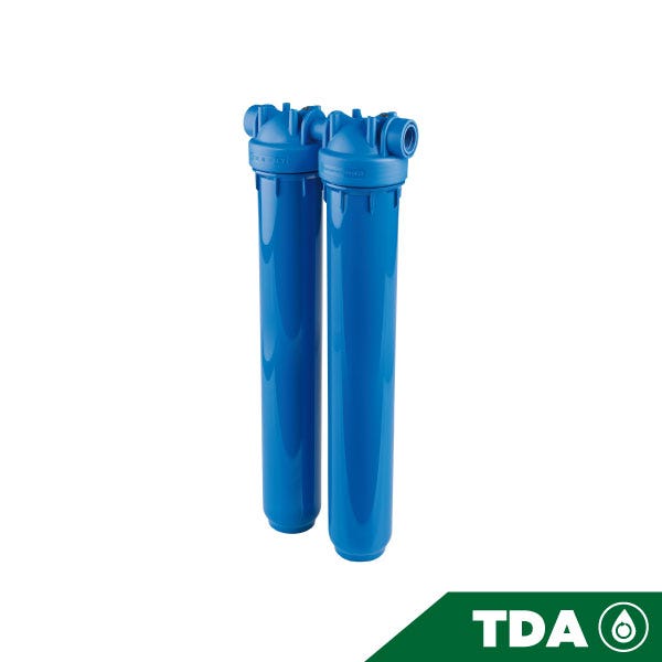 PORTAFILTRO DOBLE AZUL DP 20 DUO 1" NPT IN AB