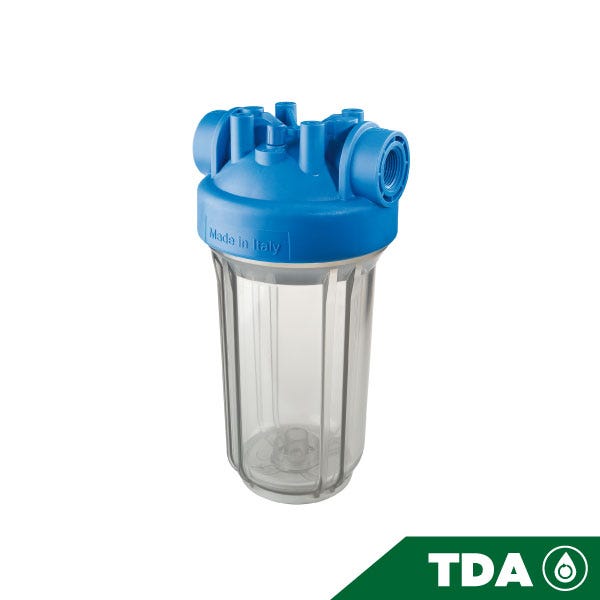 PORTAFILTRO TRASPARENTE DP BIG 10 MONO 1" NPT IN TS