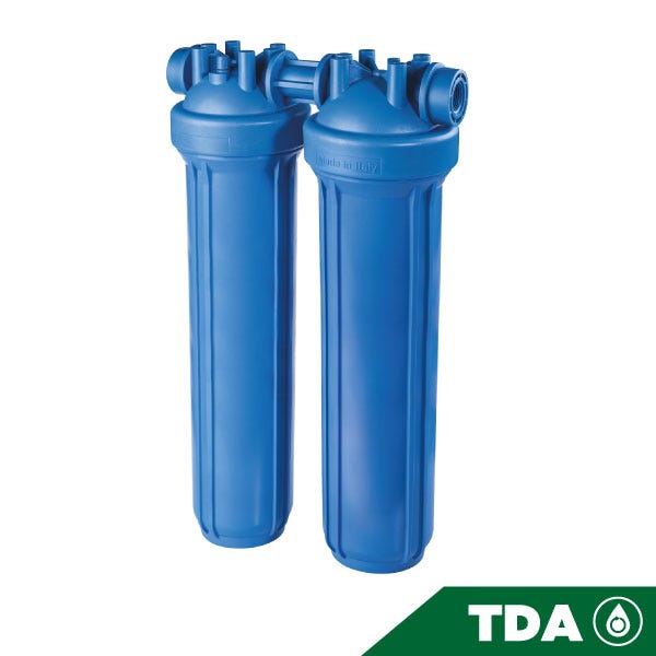 PORTAFILTRO DUO AZUL DP BIG 20 DUO 1 1/2" NPT IN AB