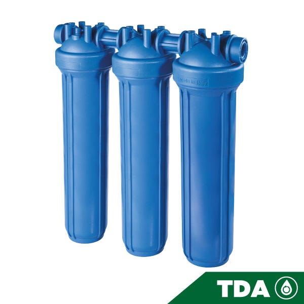 PORTAFILTRO TRIO AZUL DP BIG 20 TRIO 1 1/2" NPT IN AB