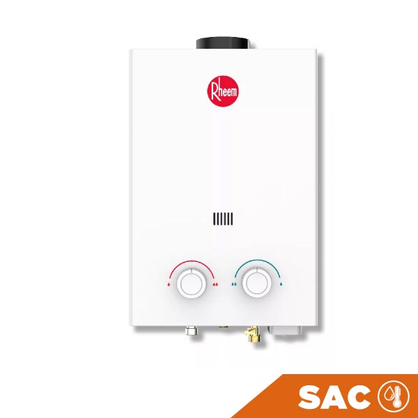 CALENTADOR DE AGUA INSTANTÁNEO A GAS 6 L/MIN GAS LP