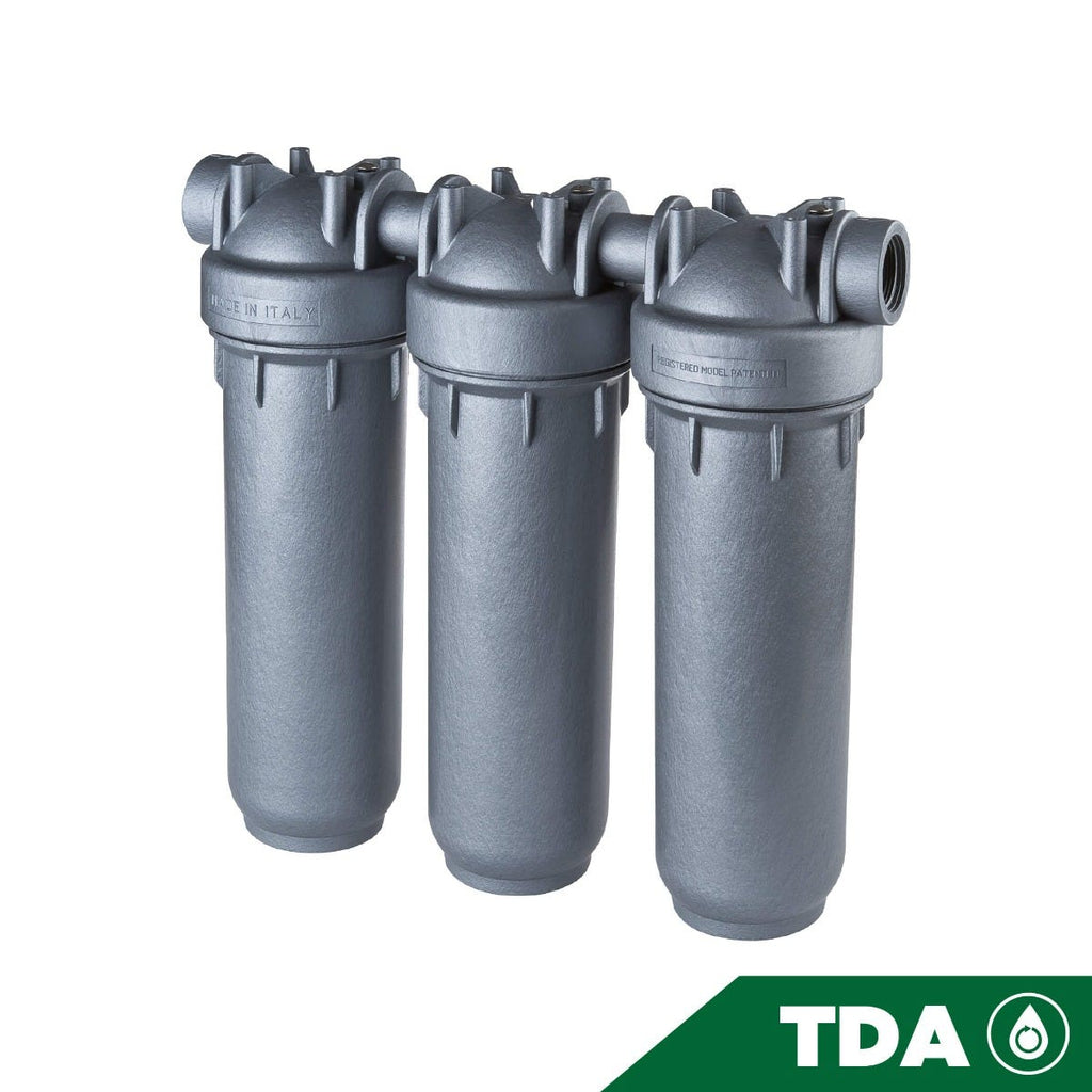 PORTAFILTRO GRIS DP 10 TRIO 3/4" NPT IN SANIC BG