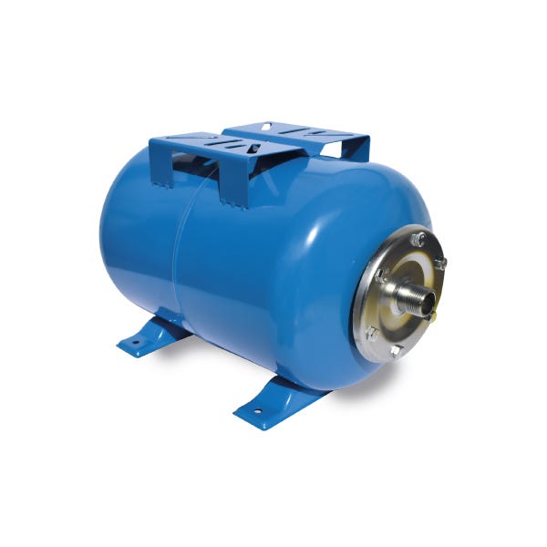 TANQUE PRESURIZADO AQUEX 50 LTS HORIZONTAL CON SOPORTE