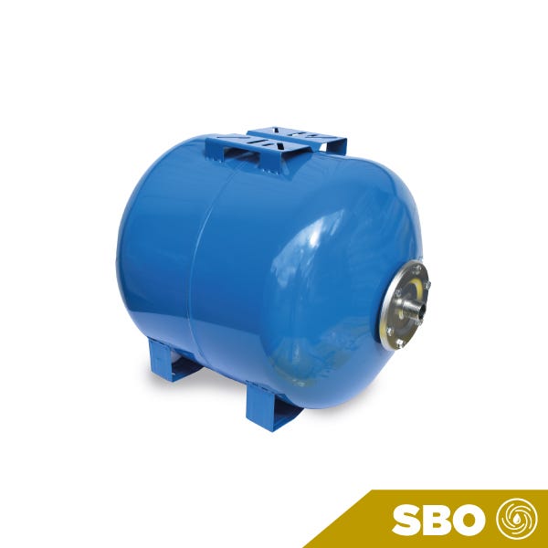 TANQUE PRESURIZADO AQUEX 80 LTS HORIZONTAL CON SOPORTE