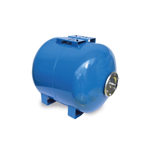 TANQUE PRESURIZADO AQUEX 80 LTS HORIZONTAL CON SOPORTE