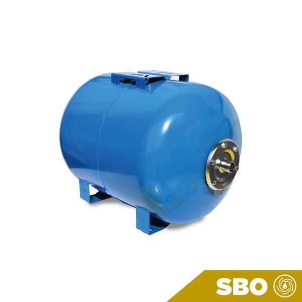 TANQUE PRESURIZADO AQUEX 100 LTS HORIZONTAL CON SOPORTE