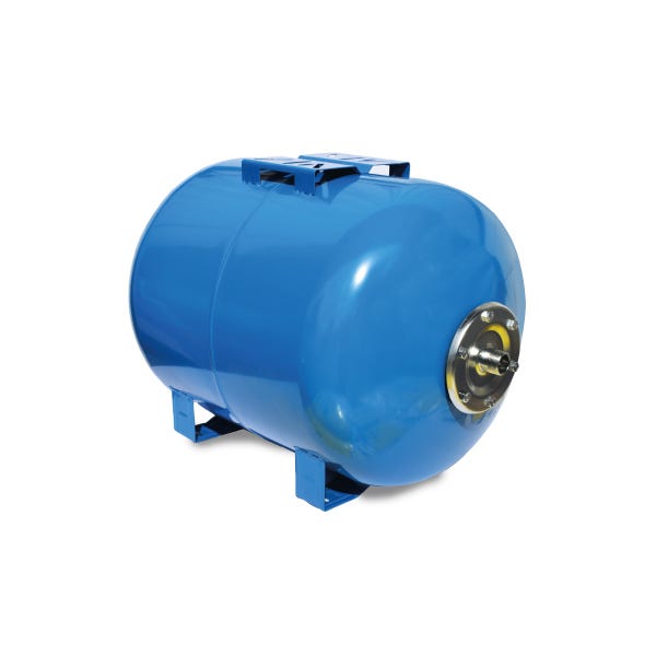 TANQUE PRESURIZADO AQUEX 100 LTS HORIZONTAL CON SOPORTE
