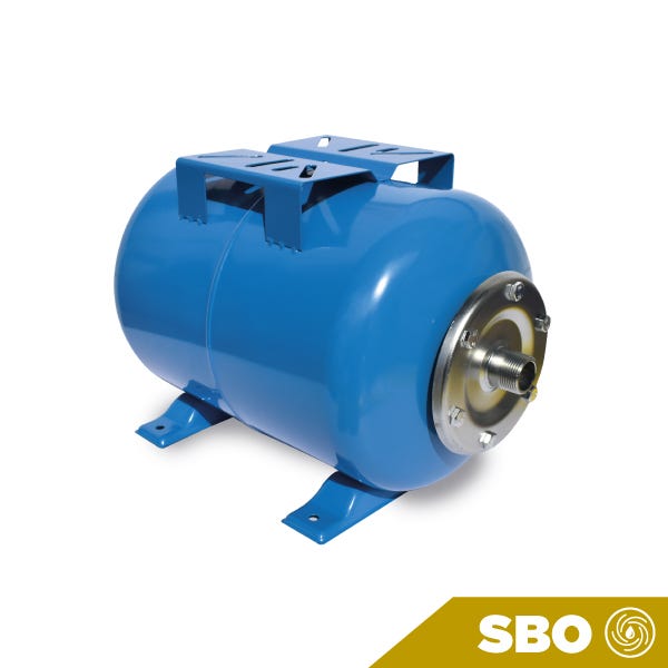 TANQUE PRESURIZADO AQUEX 24 LTS HORIZONTAL CON SOPORTE