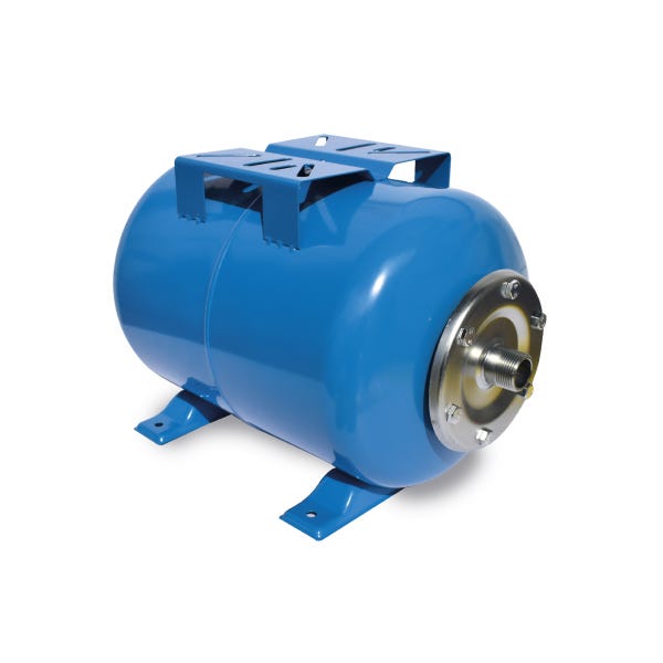 TANQUE PRESURIZADO AQUEX 24 LTS HORIZONTAL CON SOPORTE