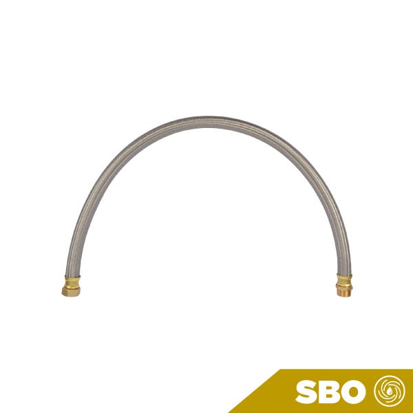 MANGUERA FELXIBLE 110CM CON CONECTOR 1"HXM PARA HIDRONEUMÁTICOS